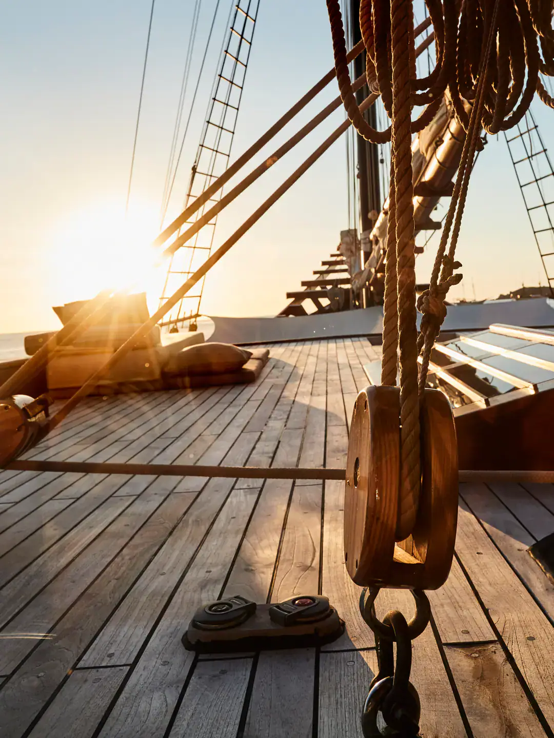 Amandira sundeck at sunset