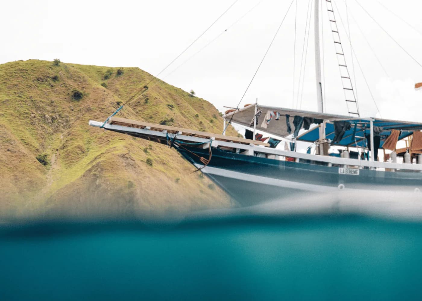 Bajak dive deck and water access